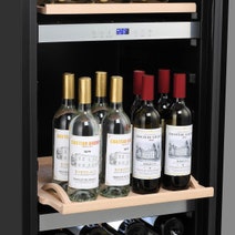 LeCavist 140 Bottle Triple Zone Wine Cabinet Stainless Steel LEK1403ZPVX hero image