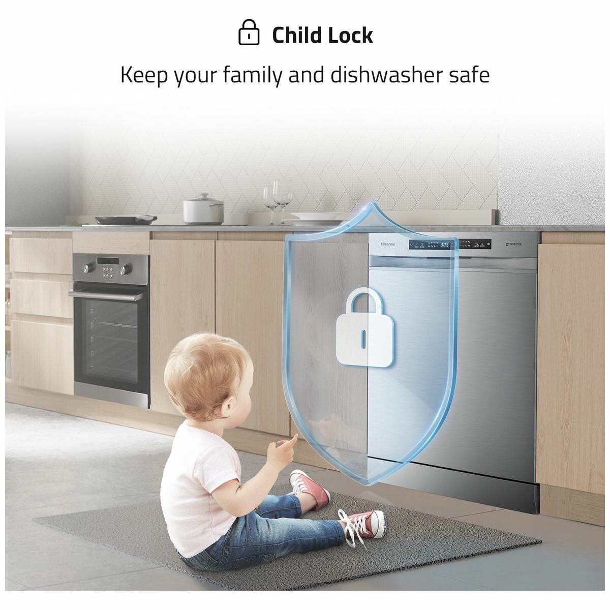 Hisense 60cm Freestanding Stainless Steel Dishwasher HSCM15FS hero image