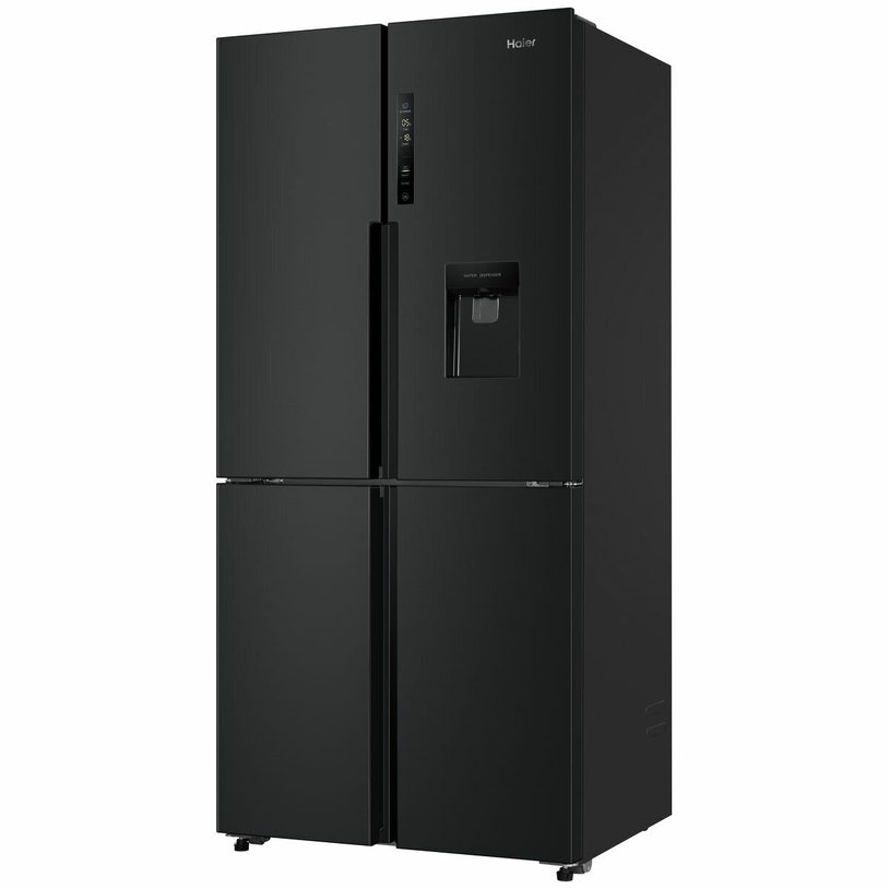 Haier 519L Quad Door Fridge with Water Dispenser Black HRF565YHC