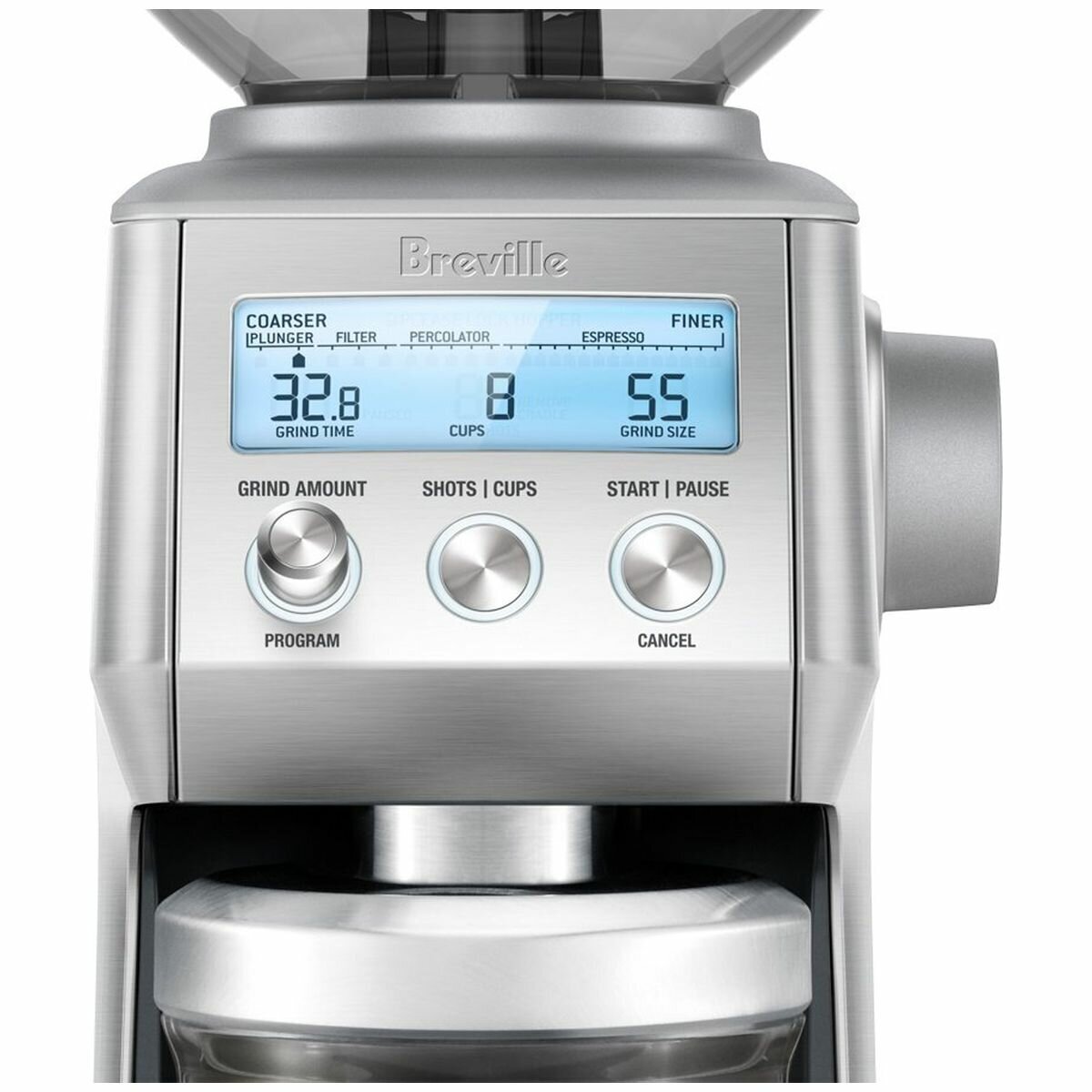 Breville Smart Grinder Pro Coffee Grinder with Knock Box Mini