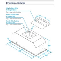 Whispair X3MD09S5EP 90cm Monte Carlo Super Deep Under Cupboard Rangehood with Pro External Remote Motor hero image