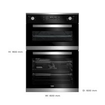 Beko BDM25400XM 60cm Electric Built-In Double Oven hero image