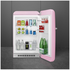 Smeg 50s Retro Style Happy Bar Fridge Right Hinge Pink FAB10HRPK6 image NaN