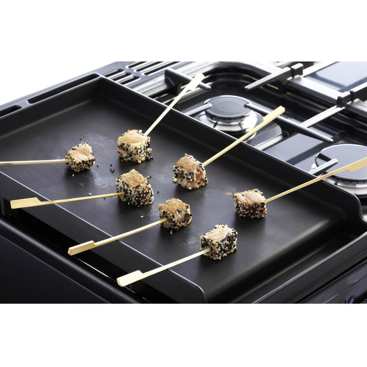 Falcon 90cm Classic FX Dual Fuel Freestanding Oven/Stove Stone Blue and Brass CLA90FXDFSB-BR hero image