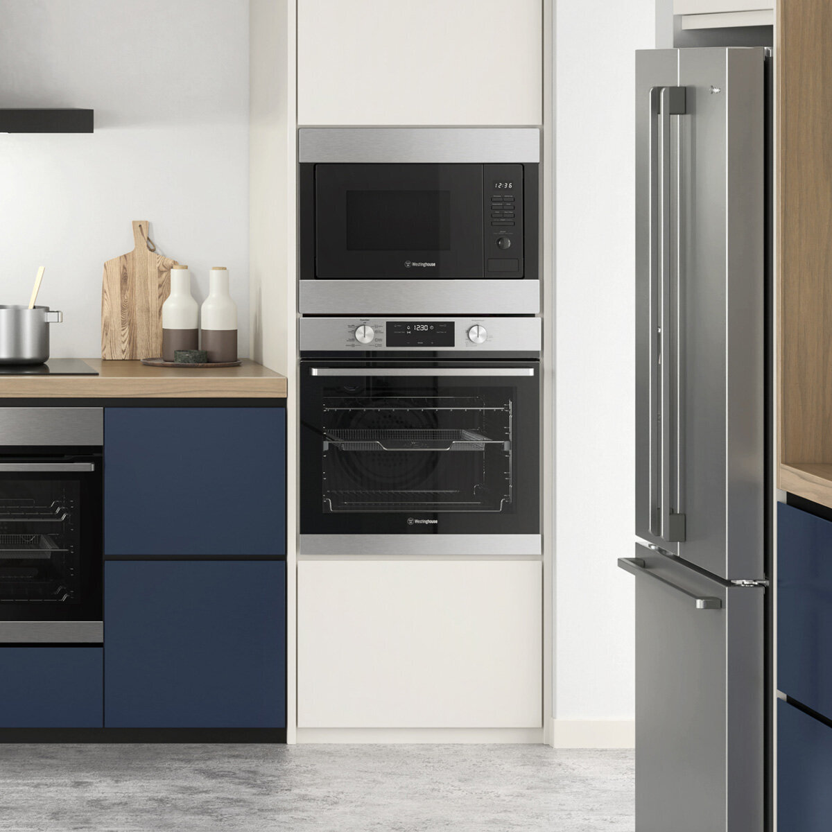 Westinghouse 60cm stainless steel shop electric oven wve616sc