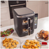 Kitchen Couture 11L Clear View Colour Vertex Dual Draw Air Fryer Stainless Steel 10005862 image NaN