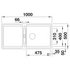 Blanco Adira XL 6S Single Bowl Sink with Left Hand Drainer Reversible Black 528131 image NaN
