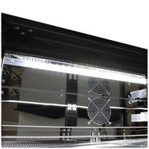 Rhino 208L Double Door Heated Glass Under Bench Beverage Centre Black SG2H-B-HD hero image