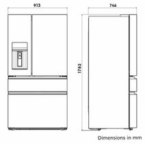 Electrolux 609L French Door Fridge EHE6899BA hero image