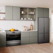 Westinghouse 90cm Induction Pyrolytic Freestanding Oven with SteamBake Dark Stainless Steel WFEP9757DD hero image