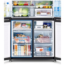 Hitachi 569L French Door Refrigerator Matte White Glass Finish RWB640VT0X-1MGW hero image