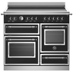 Bertazzoni 100cm Nero Heritage Series Induction Freestanding Oven HER105I3ENET hero image