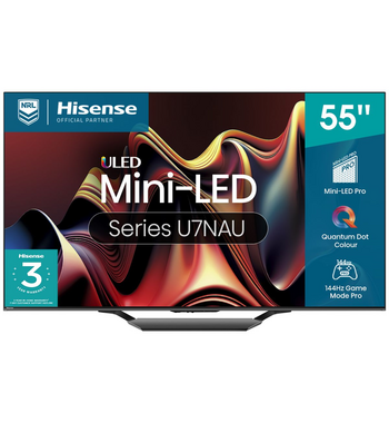 Hisense 55 Inch U7N ULED 4K Mini LED Smart TV 55U7NAU | Appliances