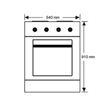 Chef CFG503WA 54cm Freestanding Natural Gas Oven/Stove hero image
