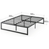 Zinus King Quick Lock Metal Bed Frame Black AU-QLSP-14K image NaN