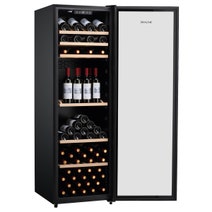 LeCavist 168 Bottle Single Zone Wine Cabinet Black LEK168PV hero image