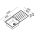 Abey LGP120R Lago Plus Single Bowl Left Hand Drainer Sink image NaN