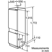 Bosch 287L Serie 8 Integrated Bottom Mount Fridge KIN34P60AU hero image