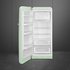 Smeg 270L 50's Retro Style Aesthetic Top Mount Fridge Pastel Green FAB28LPG3AU image NaN