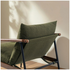 Zinus Wood and Metal Frame Armchair with Foam Cushion Green AU-USHSL4ZC-31B image NaN