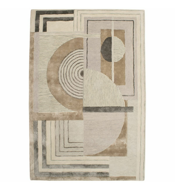 Cadrys Cadrys Retro Design 2 Silver 300x400 Rug RETD2SIL5 | Appliances Online