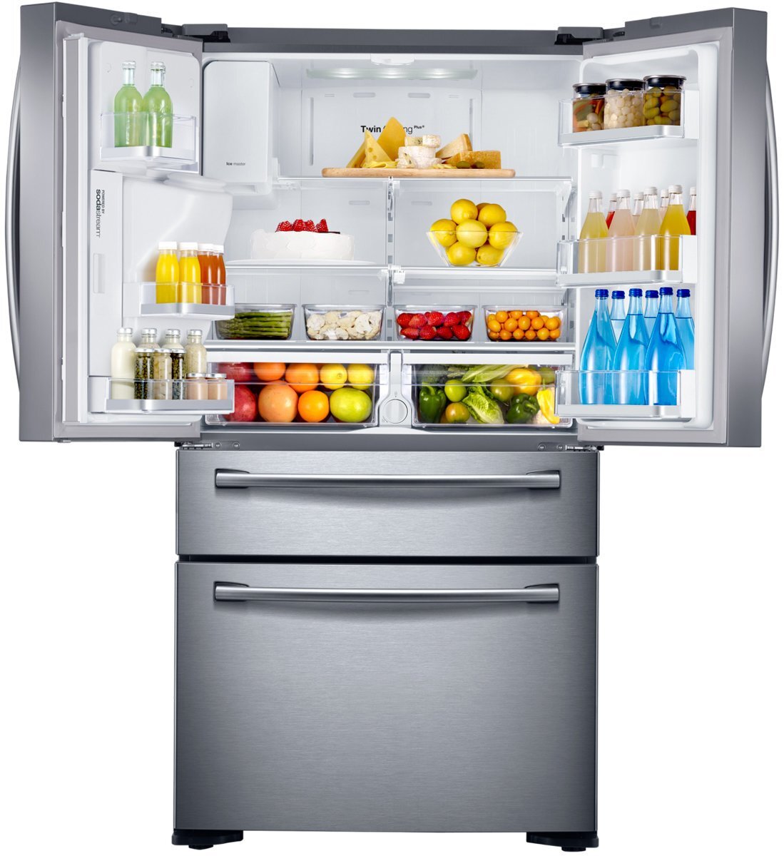 Samsung double door fridge store freezer with water dispenser