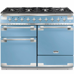 Falcon 110cm Elise Freestanding Dual Fuel Oven/Stove China Blue and Nickel ELS110DFCA/N hero image