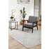 Rug Culture Chrome Large Silver & Off White Rug 290X200CM - CRO-LYD-SIL-290X200 image NaN