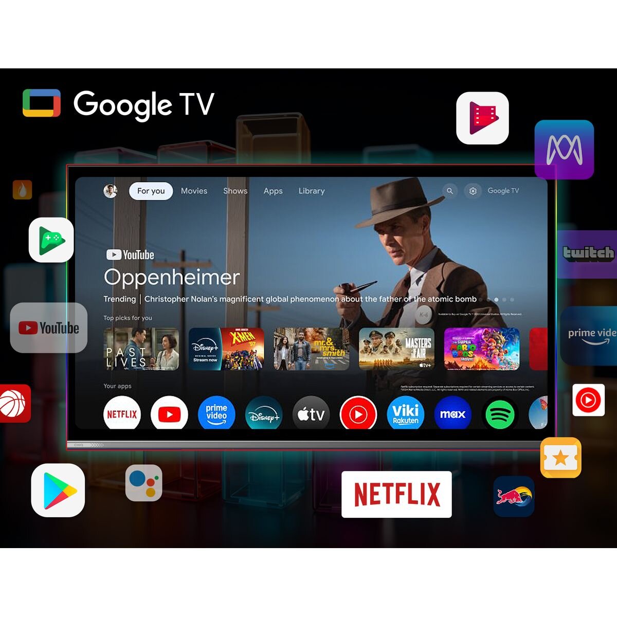 CHiQ 43 Inch QM10 4K QLED Smart Google TV U43QM10 [2025] hero image
