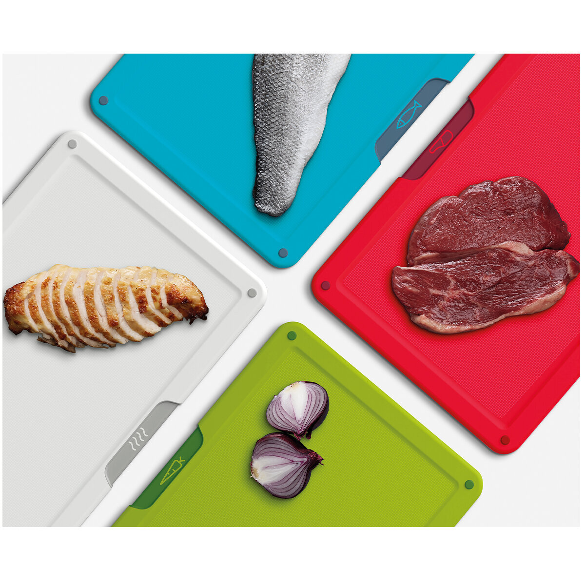 Joseph Joseph Folio Icon Four Piece Board Set Large Multicolour 60219 hero image
