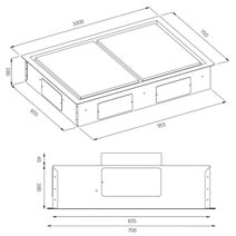 Schweigen 100cm White Ceiling Cassette Rangehood with ISO-Drive SP Motor SCC1000W-SPPAK hero image