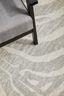 Rug Culture Chrome Medium Silver & Off White Rug 230X160CM - CRO-SAV-SIL-230X160 hero image