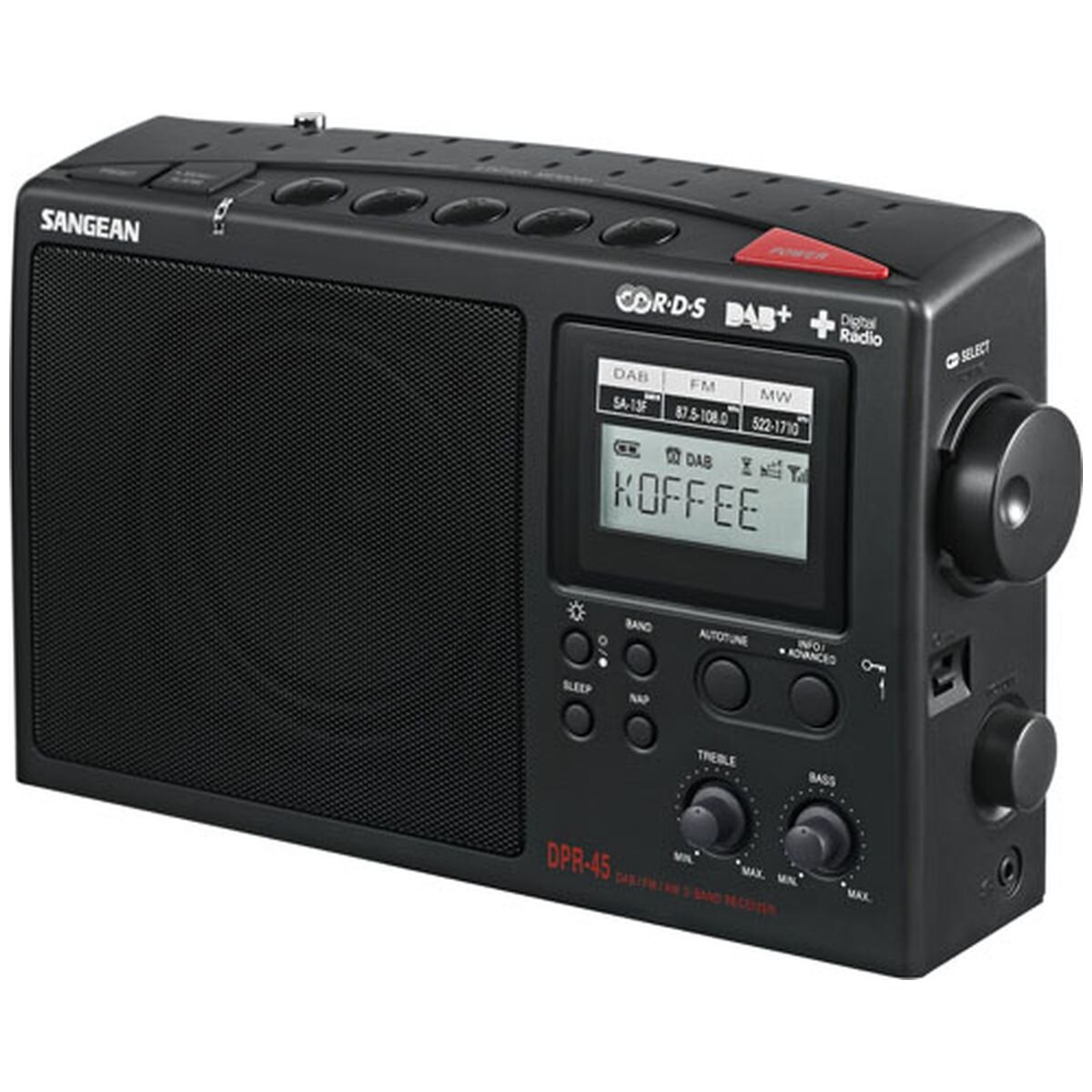 Sangean DPR-45 DAB+ AM FM-RDS Portable Digital Radio hero image