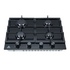 Trinity 60cm Gas Cooktop 4 Burners Black Glass TRG604BK image NaN