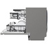 LG 60cm Dishwasher UnderBench Hidden Control with Steam-Platinum Steel XD3A25UPS image NaN