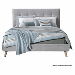 Ostro Nellie King Bed Base & Bedhead BDNELLVEPA1500 hero image