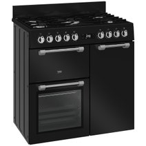 Beko 90cm Multifunction Dual Fuel Anthracite Freestanding Oven BRC916GMAN hero image