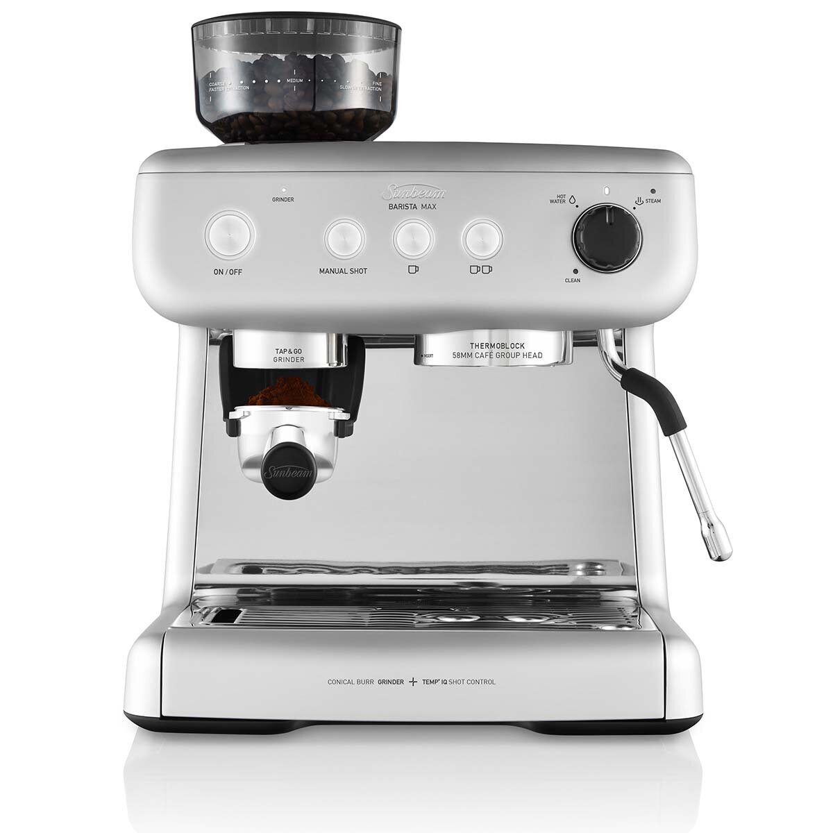 Sunbeam Barista Max Espresso Coffee Machine Silver EM5300S