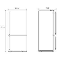 Westinghouse 425L Bottom Mount Fridge Black WBE4302BCL hero image