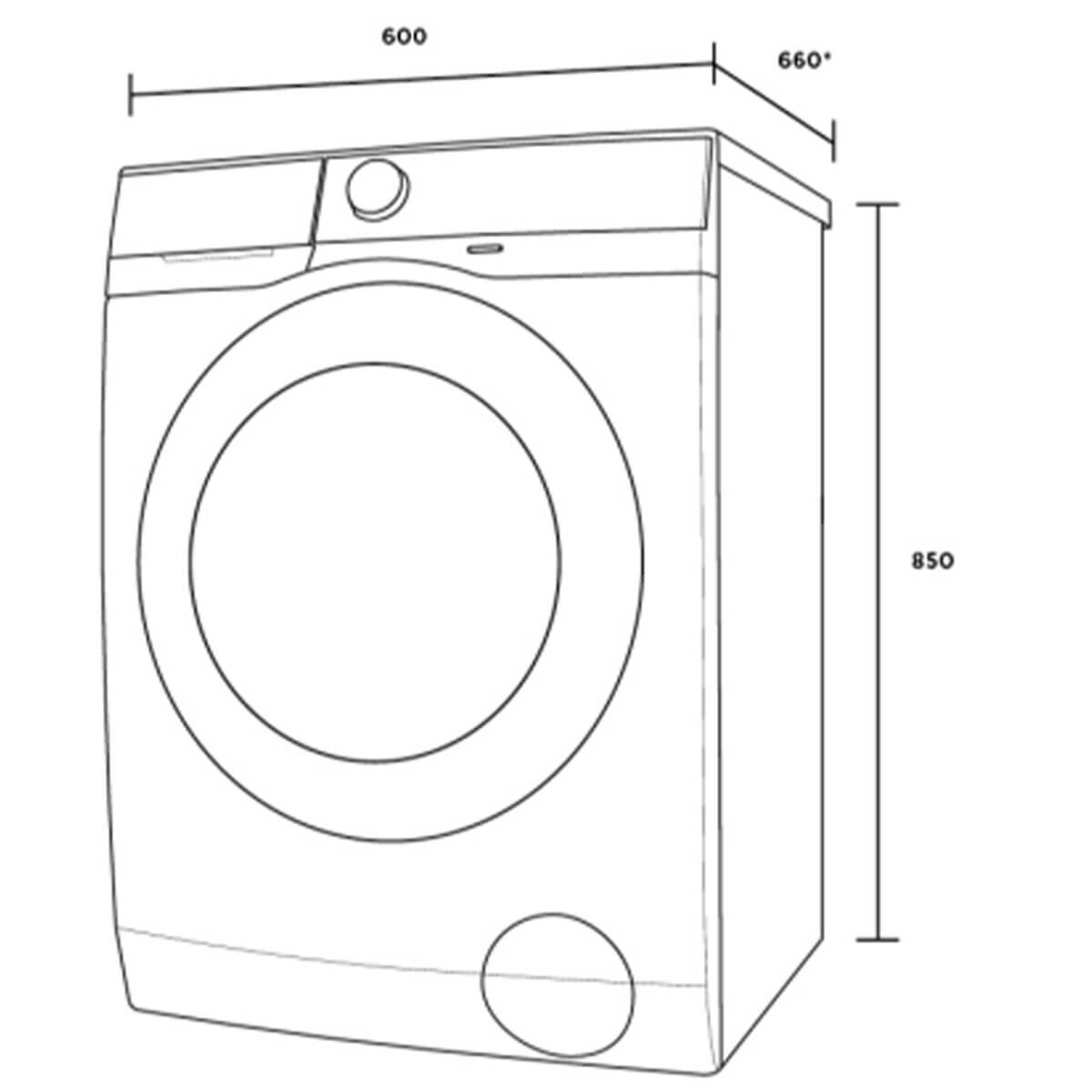 Westinghouse 8kg EasyCare 500 Front Load Washing Machine WWF8024M5WA