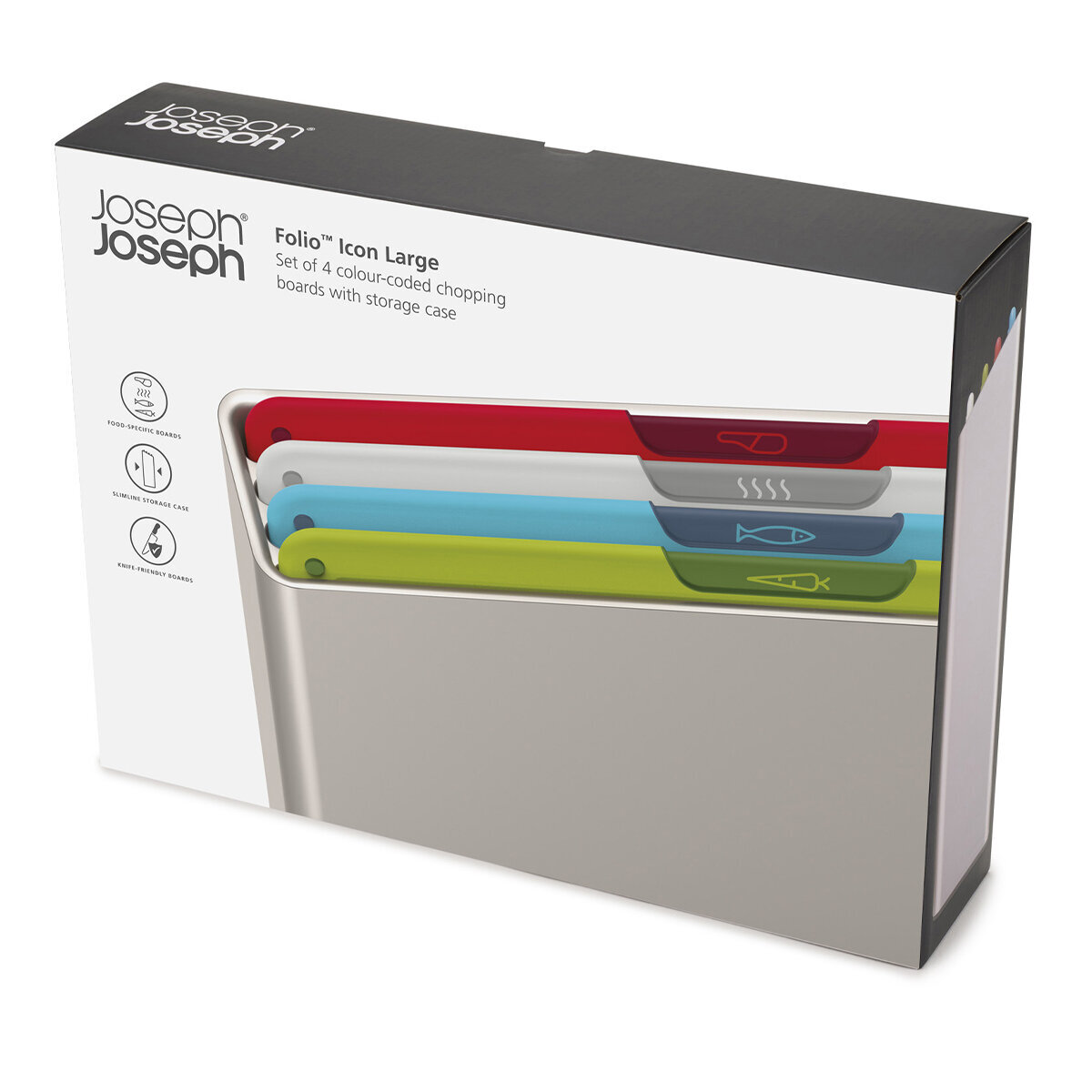 Joseph Joseph Folio Icon Four Piece Board Set Large Multicolour 60219 hero image