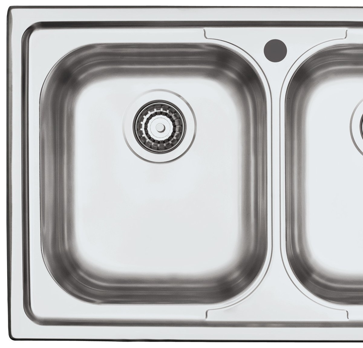 Abey BF200LTW Double Bowl Right Hand Drainer Sink Pack hero image