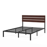 Zinus Figari Queen Metal and Bamboo Bed Frame Brown AU-FBOBH1-39Q hero image