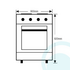 Euromaid 90cm Dual Fuel Freestanding Oven & 90cm Canopy Rangehood Pack GEAOL90PK image NaN