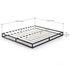 Zinus Double 15cm Joseph Metal Bed Frame with Bed Platform Base Black AU-MBBF-6D image NaN