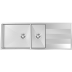 Abey Lugano 1 and 3/4 Bowl Sink with Drainer ST460DU hero image