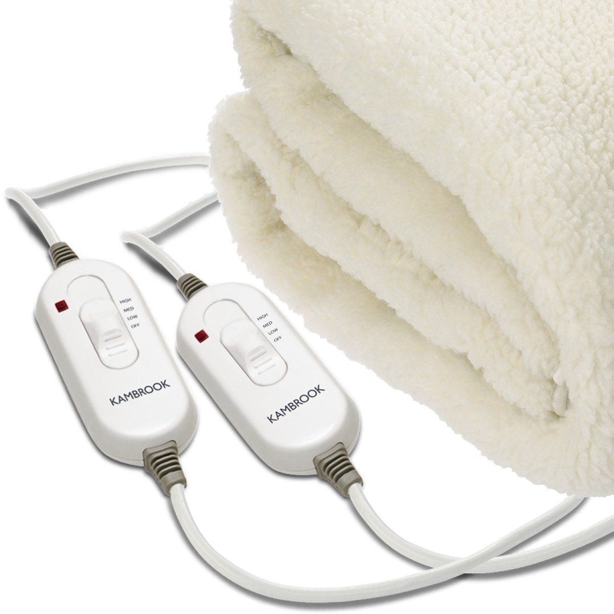 Kambrook Double/Queen Fleece Fitted Electric Blanket KEB535WHT | Appliances  Online