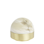 CTO Lighting Lucid 200 Table - Alabaster and Brass LUCTA2HASB hero image