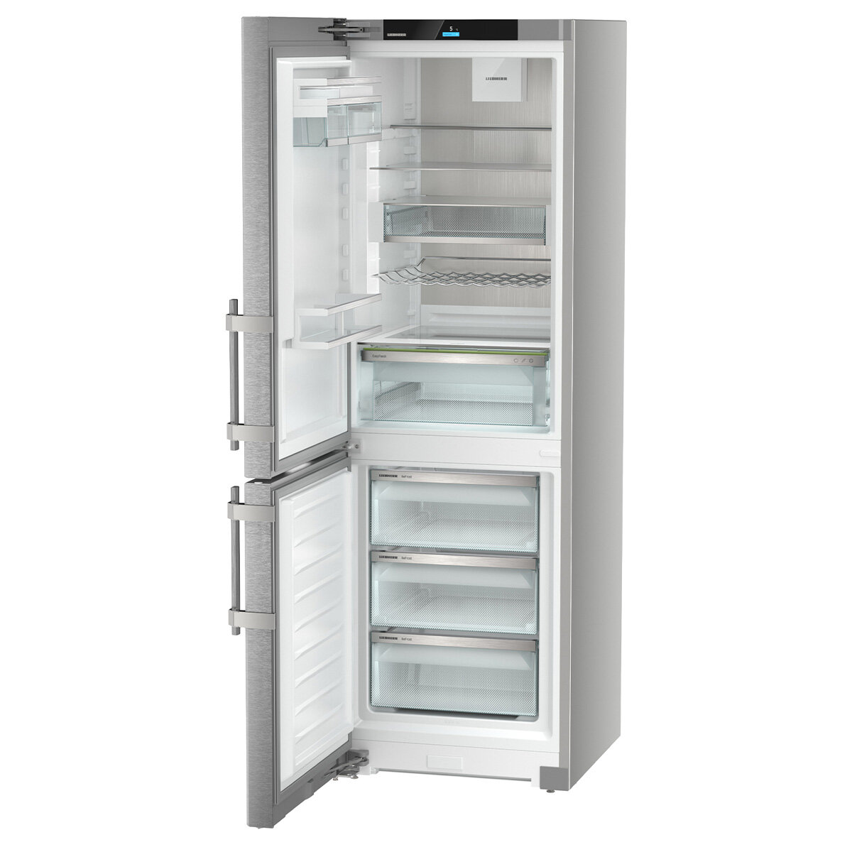 Liebherr 332L Bottom Mount Fridge with Easy Fresh and VarioTemp Left Hinge SCNSDH5253LHH hero image