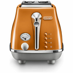 DeLonghi Icona Capitals Two Slice Toaster Rome Orange CTOC2003O hero image